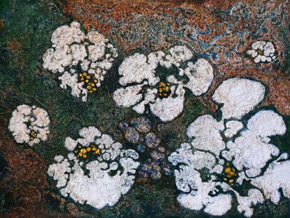 Geopoetry - Naxos​ -Olive - a Paint Artowrk by Cheng Yen Yu